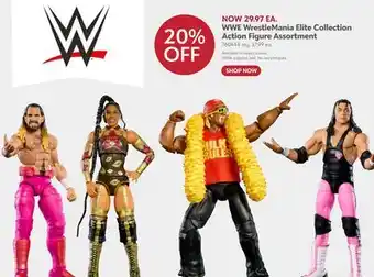 Toys R us WWE WrestleMania Elite Collection Action Figure Assortment offer