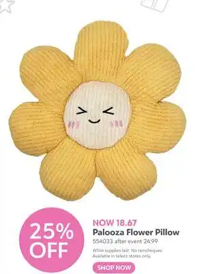 Toys R us Palooza Flower Pillow offer