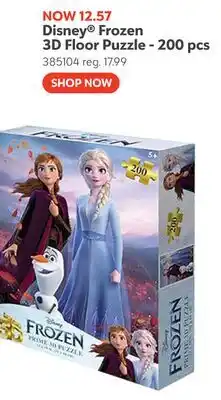 Toys R us Disney Frozen 3D Floor Puzzle - 200 pcs offer