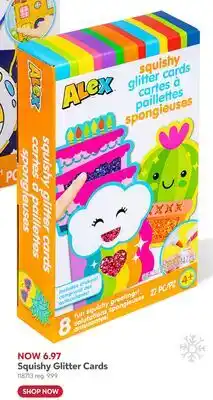 Toys R us Squishy Glitter Cards offer