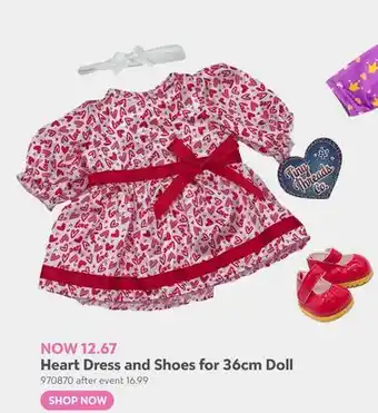 Toys R us Heart Dress and Shoes for 36cm Doll offer