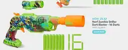 Toys R us Nerf Zombie Driller Dart Blaster - 16 Darts offer