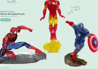 Toys R us Marvel 3D Crystal Puzzle offer