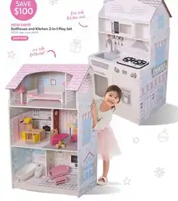 Toys R us Dollhouse and Kitchen 2-in-1 Play Set offer