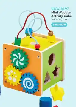 Toys R us Mini Wooden Activity Cube offer