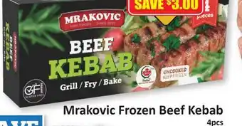 Starsky Mrakovic Frozen Beef Kebab offer