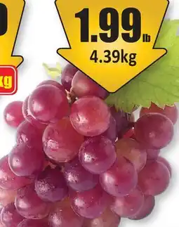 Starsky Red Seedless Grapes offer