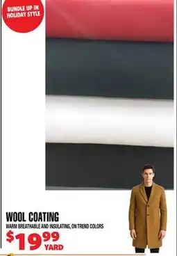 Len's Mill Stores WOOL COATING offer