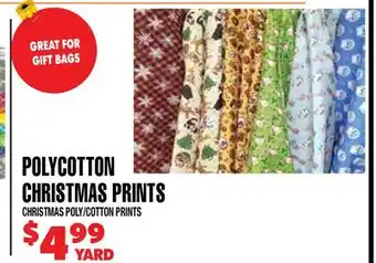 Len's Mill Stores POLYCOTTON CHRISTMAS PRINTS offer