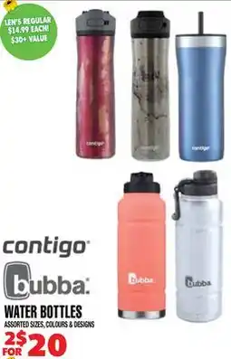 Len's Mill Stores WATER BOTTLES offer