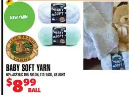 Len's Mill Stores BABY SOFT YARN BALL offer