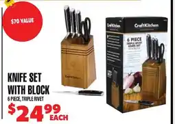 Len's Mill Stores KNIFE SET WITH BLOCK offer
