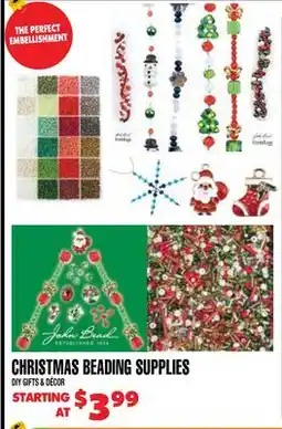 Len's Mill Stores CHRISTMAS BEADING SUPPLIES offer
