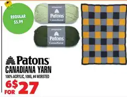 Len's Mill Stores PATONS CANADIANA YARN offer