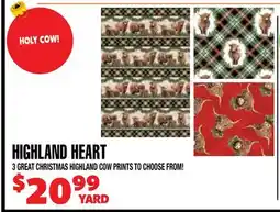 Len's Mill Stores HIGHLAND HEART offer