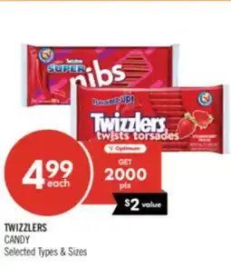Shoppers Drug Mart TWIZZLERS CANDY offer