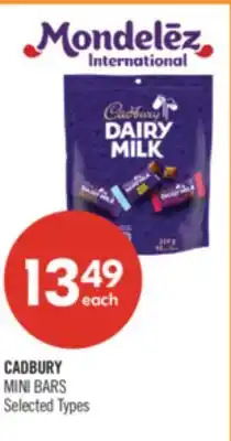 Shoppers Drug Mart CADBURY MINI BARS offer