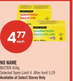 Shoppers Drug Mart NO NAME BUTTER 454g offer