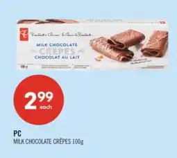 Shoppers Drug Mart PC MILK CHOCOLATE CRÊPES offer
