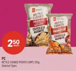 Shoppers Drug Mart PC KETTLE COOKED POTATO CHIPS offer