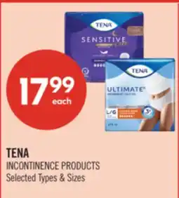 Shoppers Drug Mart TENA INCONTINENCE PRODUCTS offer