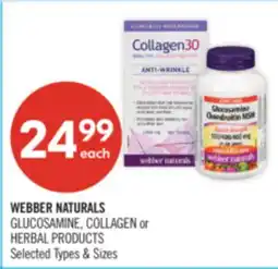 Shoppers Drug Mart WEBBER NATURALS GLUCOSAMINE, COLLAGEN or HERBAL PRODUCTS offer