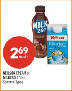 Shoppers Drug Mart NEILSON CREAM or MILK2GO 473mL offer