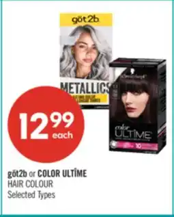 Shoppers Drug Mart göt2b or COLOR ULTÎME HAIR COLOUR offer