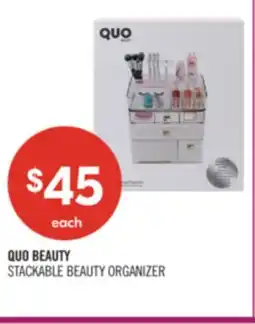 Shoppers Drug Mart QUO BEAUTY STACKABLE BEAUTY ORGANIZER offer