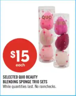 Shoppers Drug Mart SELECTED QUO BEAUTY BLENDING SPONGE TRIO SETS offer