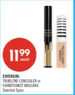 Shoppers Drug Mart COVERGIRL TRUBLEND CONCEALER or EXHIBITIONIST MASCARA offer
