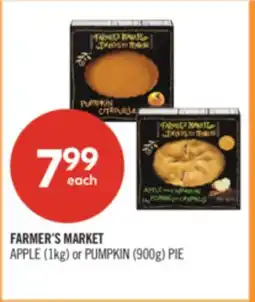 Shoppers Drug Mart FARMER'S MARKET APPLE (1kg) or PUMPKIN (900g) PIE offer