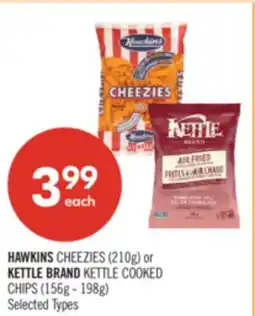 Shoppers Drug Mart HAWKINS CHEEZIES (210g) or KETTLE BRAND KETTLE COOKED CHIPS (156g - 198g) offer
