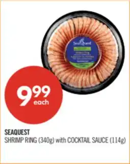 Shoppers Drug Mart SEAQUEST SHRIMP RING (340g) with COCKTAIL SAUCE (114g) offer