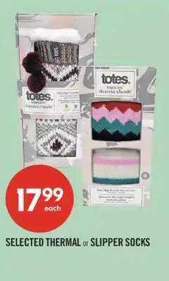 Shoppers Drug Mart SELECTED THERMAL or SLIPPER SOCKS offer