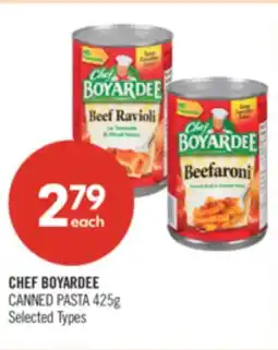 Shoppers Drug Mart CHEF BOYARDEE CANNED PASTA 425g offer
