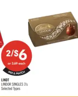 Shoppers Drug Mart LINDT LINDOR SINGLE'S offer