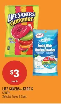 Shoppers Drug Mart LIFE SAVERS or KERR'S CANDY offer