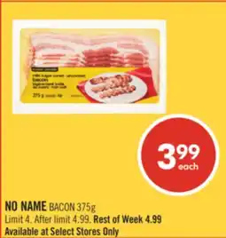 Shoppers Drug Mart NO NAME BACON offer