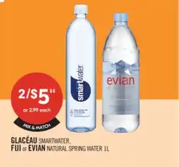 Shoppers Drug Mart GLACÉAU SMARTWATER, FIJI or EVIAN NATURAL SPRING WATER offer