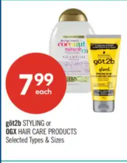 Shoppers Drug Mart göt2b Styling or OGX HAIR CARE PRODUCTS offer