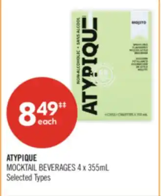 Shoppers Drug Mart ATYPIQUE MOCKTAIL BEVERAGES offer