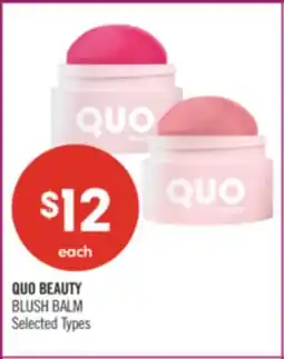 Shoppers Drug Mart QUO BEAUTY BLUSH BALM offer