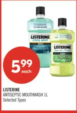 Shoppers Drug Mart LISTERINE ANTISEPTIC MOUTHWASH offer