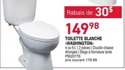 Matério TOILETTE BLANCHE WASHINGTON offer