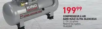 Matério COMPRESSEUR À AIR SANS HUILE ULTRA SILENCIEUX KING INDUSTRIAL offer