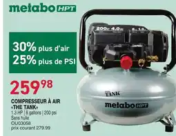 Matério COMPRESSEUR À AIR THE TANK METABO HPT offer