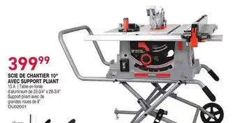 Matério SCIE DE CHANTIER 10 AVEC SUPPORT PLIANT offer