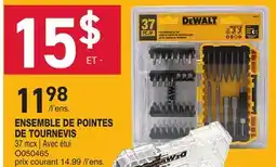 Matério ENSEMBLE DE POINTES DE TOURNEVIS DEWALT offer