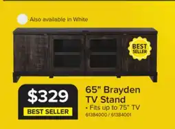 Leon's Brayden 65 TV Stand - Charcoal offer
